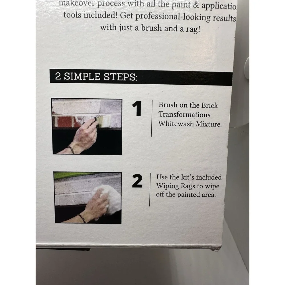 Giani Brick Transformations Kit- Whitewashed Full‎ Sized Kit New Unused!